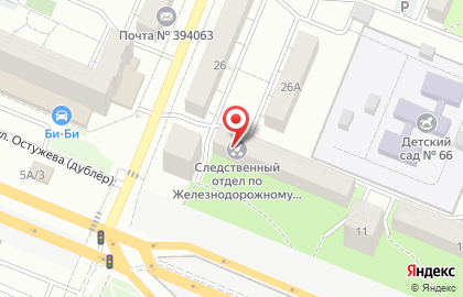 Следственное управление Следственного комитета РФ по Воронежской области в Воронеже на карте
