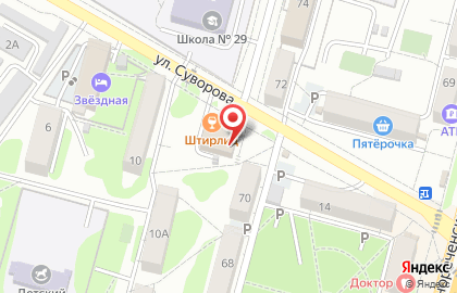Эгоист на улице Суворова на карте