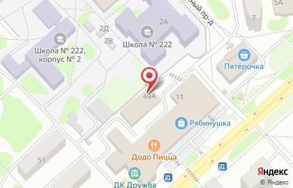 Торговый центр Омега на улице Строителей на карте