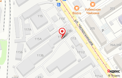 Лакокрасочный завод Промкраска на улице Челюскинцев на карте