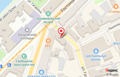 БелВест на улице Гагарина на карте
