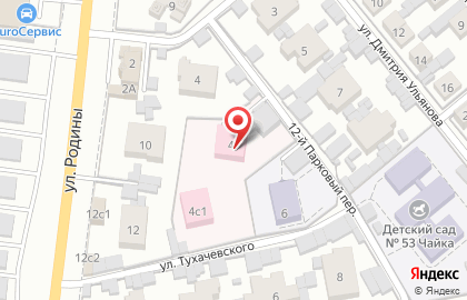 Тольяттинский городской наркологический диспансер на улице Тухачевского на карте