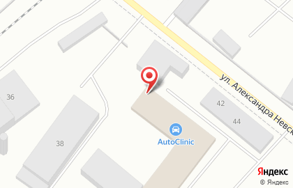 Автомойка FOX на улице Александра Невского на карте