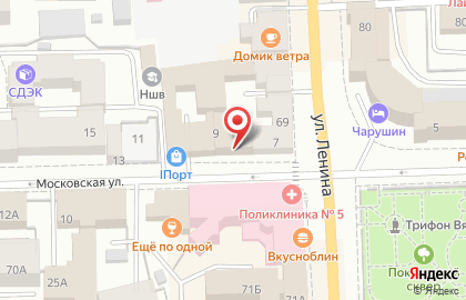 Авторизованный сервисный центр Мобильный сервис на Московской улице на карте