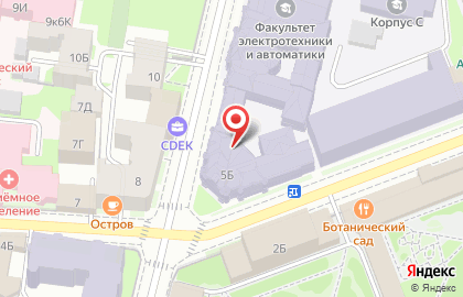 СПбГЭТУ, Санкт-Петербургский государственный электротехнический университет на карте