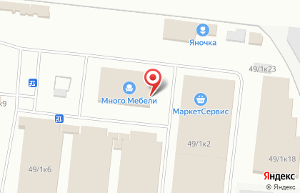 Специализированный мебельный комплекс Левобережный на улице Сибиряков-Гвардейцев, 49/1 к 3 на карте
