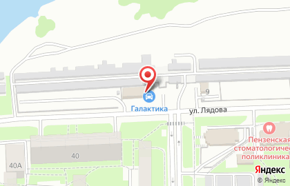 Автомойка Галактика в Октябрьском районе на карте