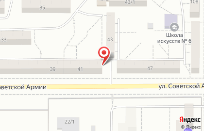 Парикмахерская Есения на улице Советской Армии на карте