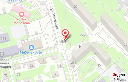 Киоск по продаже фруктов и овощей на Новомосковской улице на карте