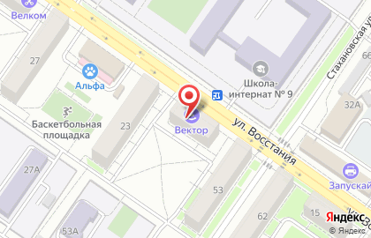 Автошкола Аспорт в Орджоникидзевском районе на карте