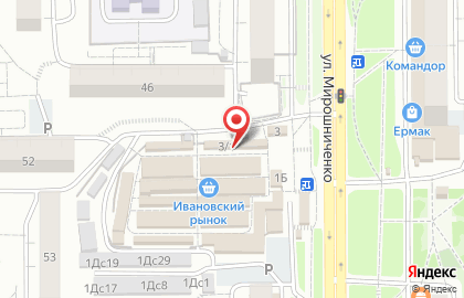Колбасная лавка на улице Мирошниченко на карте