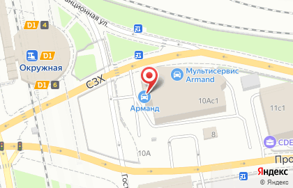 Мультисервис Armand в Гостиничном проезде на карте