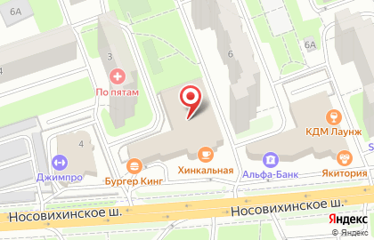 Мебельный салон 169.ru на Носовихинском шоссе в Реутове на карте