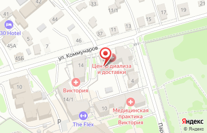 Жилой комплекс Театральный квартал в Октябрьском районе на карте