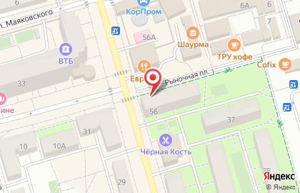 Московский комсомолец на Первомайской улице на карте