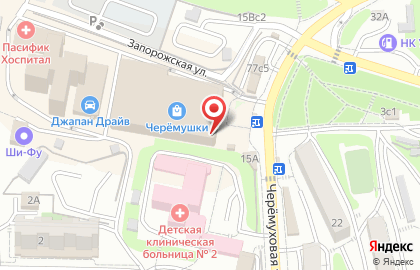 Банкомат ПримСоцБанк на Черёмуховой улице на карте