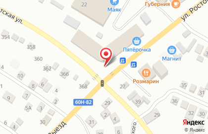 Цветочный киоск в Ростове-на-Дону на карте