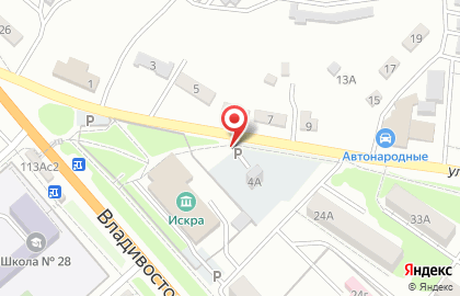 Автостоянка во Владивостоке на карте