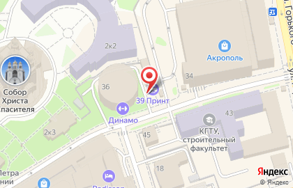 Киоск фастфудной продукции на улице Профессора Баранова на карте