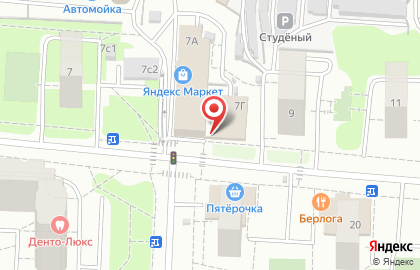 Продовольственный магазин в Москве на карте