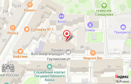 Банкомат ФКБ Петрокоммерц в Нижегородском районе на карте