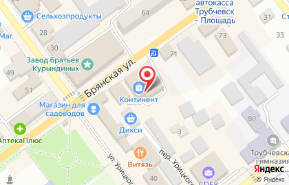 Салон связи Tele2 на Брянской улице на карте