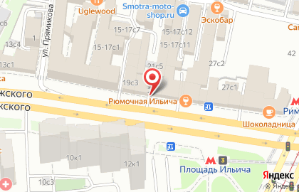 Бистро на улице Сергия Радонежского на карте