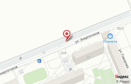 Автостоянка в Красноярске на карте