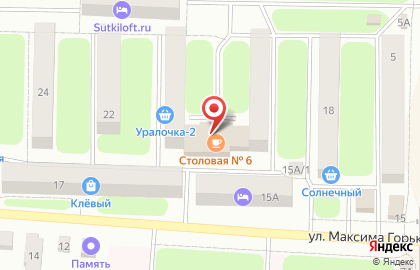 Столовая №6 на улице Матвеева на карте