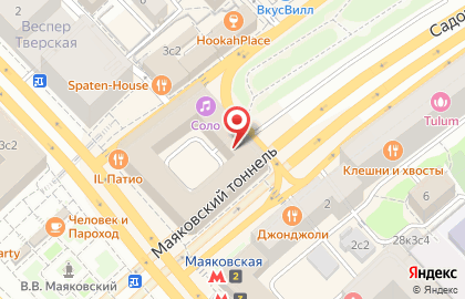 Планета Мировое Кафе на 1-й Тверской-Ямской улице на карте