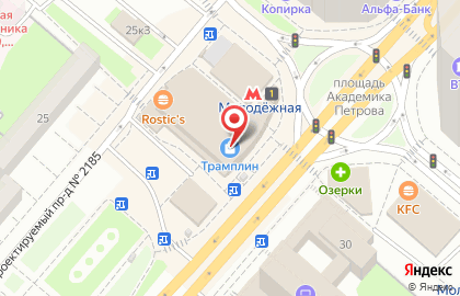 Туроператор Pegas Touristik на метро Молодёжная на карте
