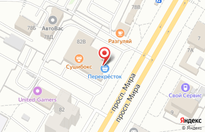 Банкомат Автовазбанк, филиал в г. Чебоксары на проспекте Мира на карте