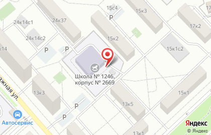 Школа №1246 с дошкольным отделением на Бульваре Рокоссовского на карте