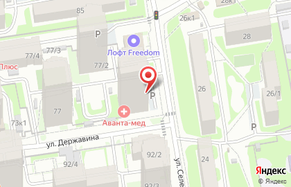 SKYMAX на улице Державина на карте