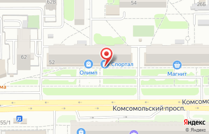 Фотокопицентр на Комсомольском проспекте на карте