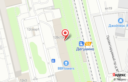 Останкино на Дубнинской улице на карте
