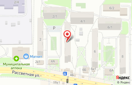 Новостройки, ООО Проспект на Рассветной улице на карте