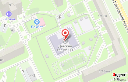 Детский сад # 114 Общеразвивающего Вида с Приоритетным Осуществлением Физического Развития Воспитанников на карте