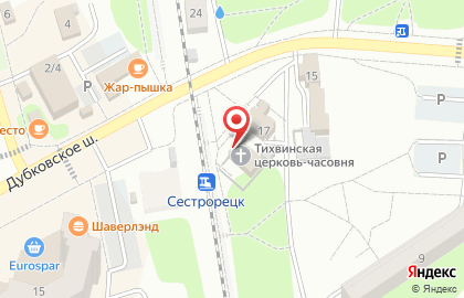 Храм-часовня Тихвинской иконы Божией Матери на карте