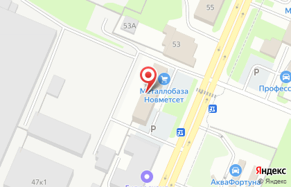 Стройбаза Новметсет на карте