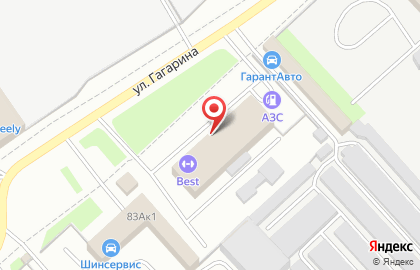 Субару-Клуб на улице Гагарина на карте