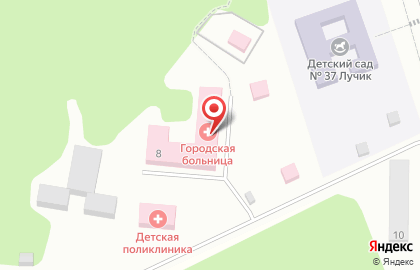 Менделеевская городская больница на карте