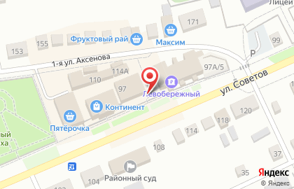 Микрокредитная компания Центрофинанс на улице Советов на карте