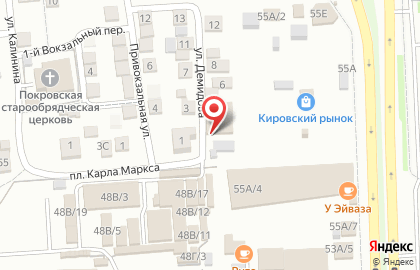 Рынок Премьер на улице Карла Маркса на карте