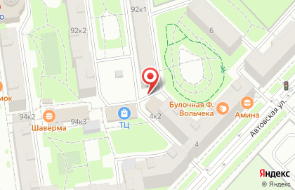 Торговый комплекс Северная Звезда-Торг Сервис на Автовской улице на карте