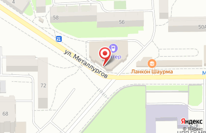 Салон сотовой связи Интер на улице Металлургов, 58а на карте