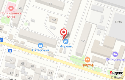 Автомагазин Апрель в Воронеже на карте
