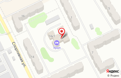 Гостиница Урал в Екатеринбурге на карте