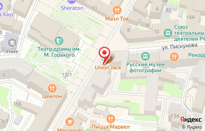 Кофейня Чёрточка на Большой Покровской улице на карте