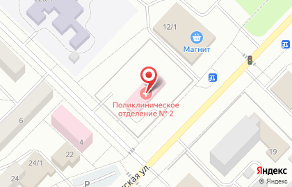 Поликлиника №2 Чайковская центральная городская больница на Советской улице в Чайковском на карте